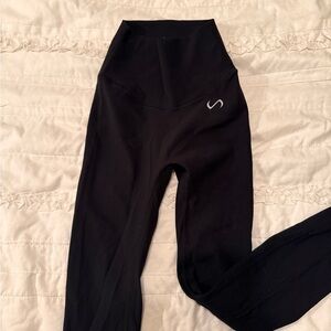 TLF brand Black Ribbed Leggings